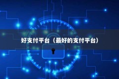 好支付平台（最好的支付平台）