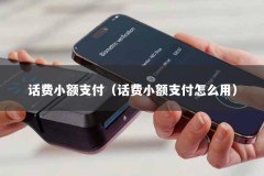话费小额支付（话费小额支付怎么用）
